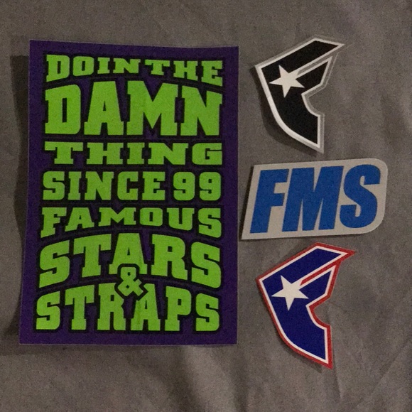 FAMOUS STARS & STRAPS 4 Stickers Assortment combo - Picture 1 of 1